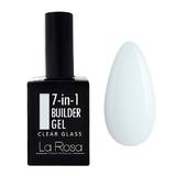 Gel de construcție autonivelantă pentru unghii 7în1 La Rosa Profesionales, clear glass 15 ml