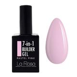 Gel de construcție autonivelantă pentru unghii 7în1 La Rosa Profesionales, pastel pink 15 ml