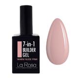 Gel de construcție autonivelantă pentru unghii 7în1 La Rosa Profesionales, warm nude pink 15 ml