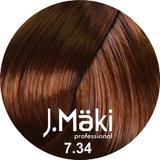 Vopsea de par J.Maki Professional 7.34 medium golden copper blonde, 60 ml