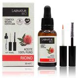 Ulei de Ricin 100% Pur + Kit pentru Gene si Sprancene - LabNatur Aceite 100% Puro Ricino Kit Rimel, 30 ml