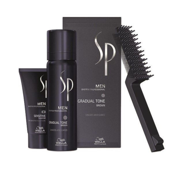 Spuma Nuantatoare Saten pentru Barbati - Wella SP Gradual Tone Brown