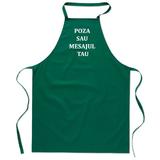 Sort de bucatarie, bumbac, Verde, Piksel, personalizat cu mesaj sau poza