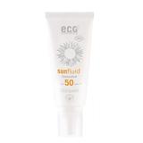 Spray Bio Protectie Solara FPS 50 pentru Ten si Corp, Nuantat, cu Coenzima Q10 - Eco Cosmetics Sun-Fluid SPF 50, 100 ml
