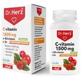 Capsule Vitamina C 1500 mg + D3 + Zinc cu macese si acerola Dr Herz 60 capsule