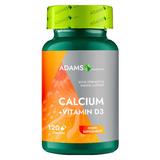 Calciu + Vitamina D3 Adams Supplements, 120 capsule