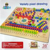 Joc mozaic cu pioneze. Variety Pixel Drawing