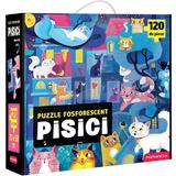 Puzzle fosforescent 120 piese. Pisici