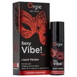 Gel stimulator cu vibratii unisex Orgie Sexy Vibe Hot capsuni 15 ml