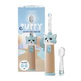 Periuta de dinti electrica Vitammy ePUPPY, pentru copii 0-6 ani, cu lumina LED, 24.000 de miscari sonice/min, 2 capete periuta incluse, 2 moduri de functionare, timer, Bleu