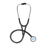 Stetoscop cardiologic Novama Expert, cap dublu din otel inoxidabil, 2 seturi de olive auriculare din silicon, o diafragma de schimb, Negru