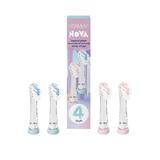 Set 4 rezerve periuta de dinti Vitammy Nova, compatibile cu periutele de dinti electrice Vitammy Bunny si ePUPPY, pentru copii 3-6 ani, Roz si albastru