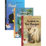 Pachet 3 carti: Print si cersetor + Aventurile lui Tom Sawyer + Aventurile lui Huckleberry Finn - Mark Twain, editura Cartex