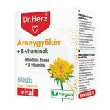 Capsule vegane cu rhodiola rosea si vitamine B Dr Herz 60 capsule