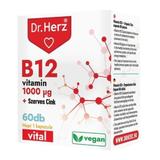 Capsule vegane Vitamina B12 1000 MCG + zinc organic Dr Herz 60 capsule