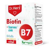 Capsule vegane biotina+zinc organic Dr Herz 60 buc