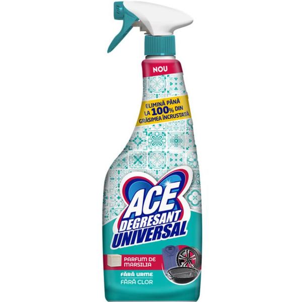 Spray Degresant Universal cu Parfum de Marsilia, fara Clor - ACE Degresant Universal, 550 ml