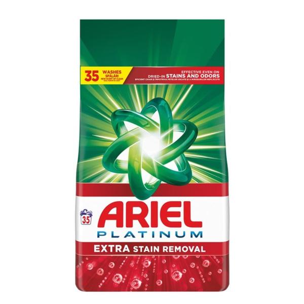 Detergent Automat Pudra - Ariel Platinum +Extra Stain Removal, 35 spalari, 2.27 kg