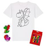 set-creativ-tricou-alb-copii-marimea-xs-model-dragon-carioci-2.jpg