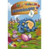 Lipim si coloram. Dinozauri, editura Unicart