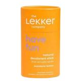Deodorant Crema natural vegan stick Lekker Have Fun Mandarine si lamaie 40 g (zero plastic)