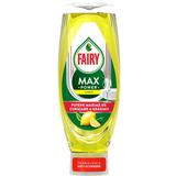 Detergent de Vase cu Parfum de Lamaie - Fairy Max Power Lemon, 0.73 L