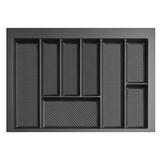 Suport organizare tacamuri Max, gri grafit, pentru latime exterioara corp 700 mm, montabil in sertar de bucatarie, 490x650 mm