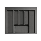 Suport organizare tacamuri Max, gri grafit, pentru latime exterioara corp 600 mm, montabil in sertar de bucatarie, 490x550 mm