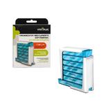 Organizator medicamente saptamanal VitaPlus, cu 7 sertare detasabile, design compact si portabil
