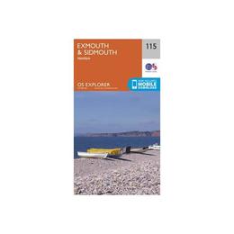 Exmouth and Sidmouth, editura Ordnance Survey