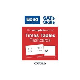 Bond SATs Skills: The Complete Set of Times Tables Flashcard, editura Oxford Children's Books