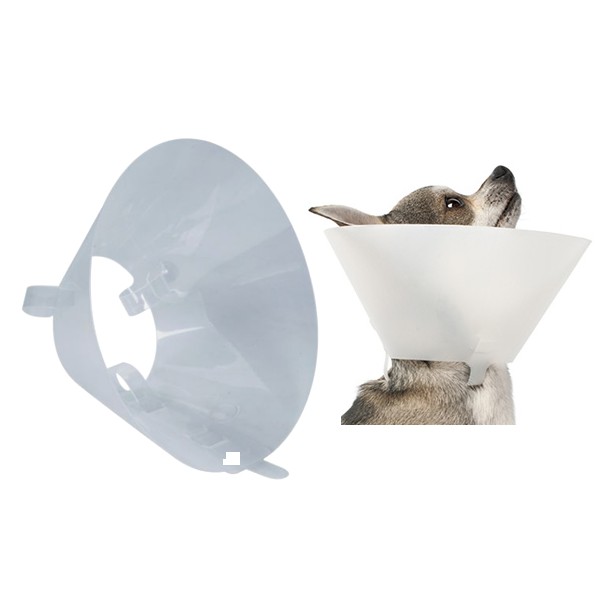 Guler de protectie pentru animale Prima, polipropilena, XL - lungime 25cm, deschidere 30 - 39cm, gat 14 - 16cm, reglabil, 10 buc