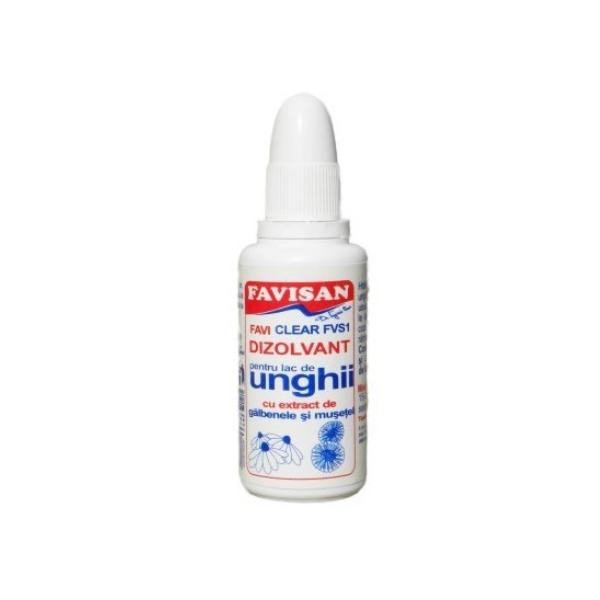 Dizolvant cu Acetona pentru Lac de Unghii Faviclear FVS1 Favisan, 30ml