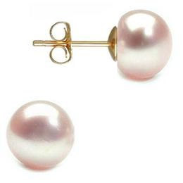 Cercei de Aur cu Perle Naturale Lavanda - Cadouri si Perle