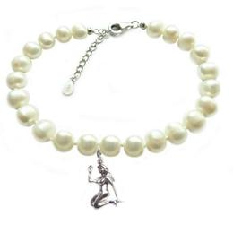 Bratara Zodiac Fecioara cu Perle Naturale Albe 7 mm - Cadouri si Perle