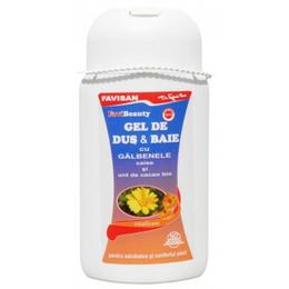 Gel de dus si baie cu galbenele favibeauty favisan, 300ml