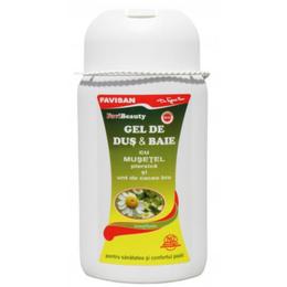Gel de dus si baie cu musetel favibeauty favisan, 300ml