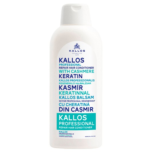 Balsam Reparator cu Cheratina – Kallos Professional Repair Hair Conditioner with Cashmere Keratin 1000ml