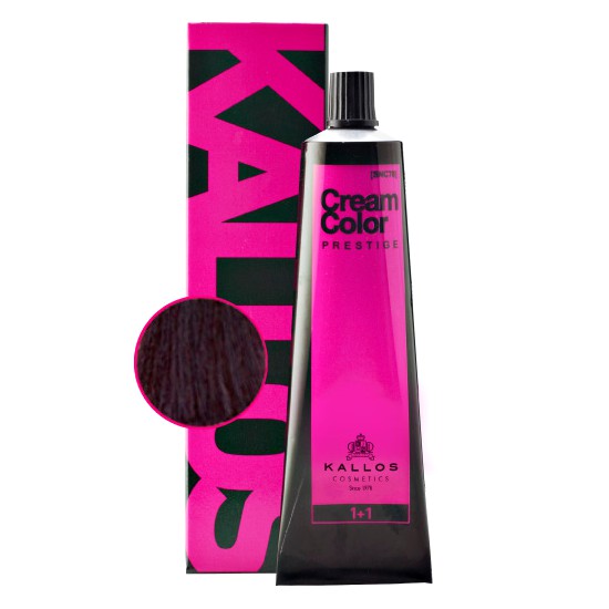 Vopsea Permanenta – Kallos Prestige Cream Color nuanta 5.20 Aubergine esteto.ro Vopsea de Par si Oxidant