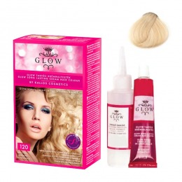 Vopsea permanenta - kallos glow long lasting cream hair colour nuanta 120 blond luminos