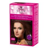 Vopsea Permanenta - Kallos Glow Long Lasting Cream Hair Colour, nuanta 550 Saten Mahon, 1 buc
