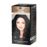 Vopsea Permanenta - Kallos Glow Long Lasting Cream Hair Colour, nuanta 110 Negru Albastrui, 1 buc