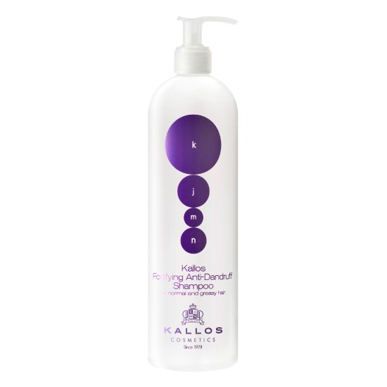 Sampon Anti-Matreata – Kallos KJMN Fortifying Anti-Dandruff Shampoo for Normal and Greasy Hair 500ml esteto.ro