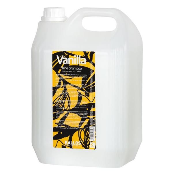 Sampon cu Aroma de Vanilie pentru Stralucire - Kallos Vanilla Shine Shampoo, 5000 ml