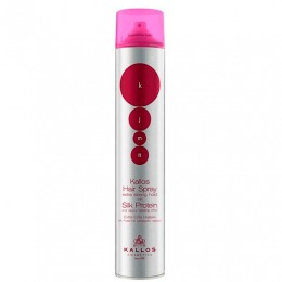 Lac fixativ cu proteine din matase - kallos kjmn extra strong hold hair spray with silk protein 750ml