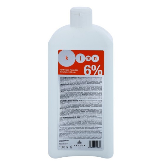 Crema Oxidanta 6% – Kallos KJMN Hydrogen Peroxide Emulsion 6% 20 vol 1000ml 1000ML fashion, style, rochii,adidasi, genti, reduceri, soldare, sale, designer, designers, moda, vintage, haine, clothes, cool, imbracaminte, accesorii