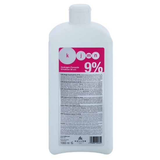 Crema Oxidanta 9% - Kallos KJMN Hydrogen Peroxide Emulsion 9% 30 vol 1000ml