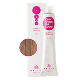 Vopsea permanenta - blond deschis cu nuanta cenusie - kallos kjmn cream hair colour nuanta 8.1 light ash blond 100ml