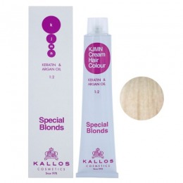 Vopsea permanenta - ultra blond perlat special - kallos kjmn cream hair colour special blonds nuanta 12.8 special ultra pearl blond 100ml