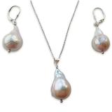 Set Baroque Perle Naturale Edison Lavanda - Cadouri si Perle